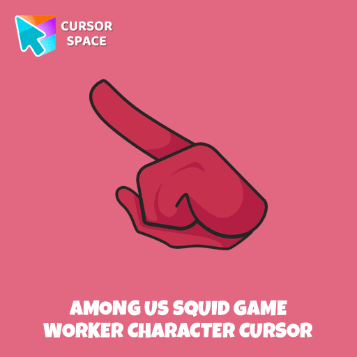 Among Us Squid Game Worker Character cursor arrow cursor